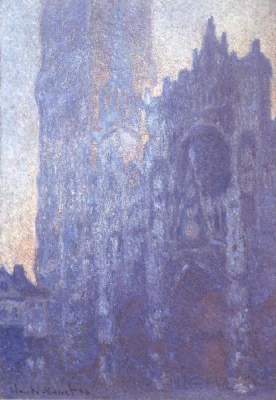Claude Monet Rouen Cathedral Facade and Tour d-Albane Spain oil painting art
